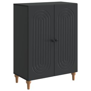 vidaXL Serviesskap Svart 66 x 34,5 x 90 cm Konstruert tre