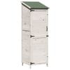 vidaXL Hagehus Hvit 59,5 x 56 x 176,5 cm Konstruert tre