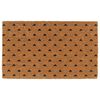 vidaXL D&oslash;rmatte naturlig 45x75 cm tuftet kokosfiber