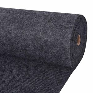 vidaXL Teppe Antrasitt 1,2 x 10 m Polyester