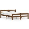 vidaXL Sengeramme honningbrun heltre furu 140x200 cm