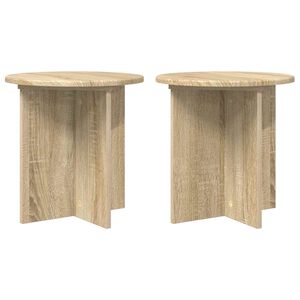 vidaXL Planteholder 2 pcs Sonoma eik 40 x 40 x 40 cm Konstruert tre
