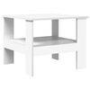 vidaXL Kaffebord Hvit 57 x 55 x 45 cm Konstruert tre