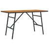 vidaXL Spisebord Brun 110 x 55 x 61,5 cm Solid akasietre