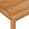 vidaXL 5-delers hagespisesett 120x70 cm heltre teak