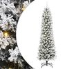 vidaXL Kunstig juletre Hvit 240 cm PVC og Metall og Plast