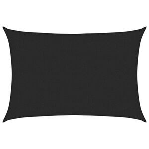 vidaXL Solseil 160 g/m&sup2; svart 2x2,5 m HDPE
