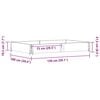 vidaXL Pallekarmer brun 150x100 cm heltre furu