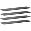 vidaXL Hylleplater 8 stk h&oslash;yglans gr&aring; 80x20x1,5 cm sponplate