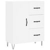 vidaXL Highboard hvit 69,5x34x180 cm konstruert tre