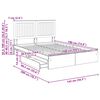 vidaXL Seng med Oppbevaring Sonoma eik 140 x 190 cm Konstruert tre