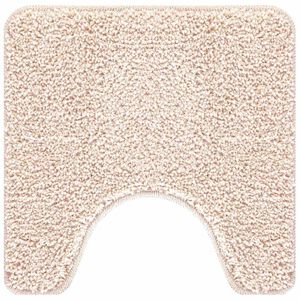 vidaXL Antisklimatte med Toalettutskj&aelig;ring Krem 50 x 50 cm PP