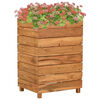 vidaXL H&oslash;ybed 50x40x72 cm resirkulert teak og st&aring;l