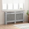vidaXL Radiator Deksel Betonggr&aring; 152 x 19 x 81,5 cm Konstruert tre