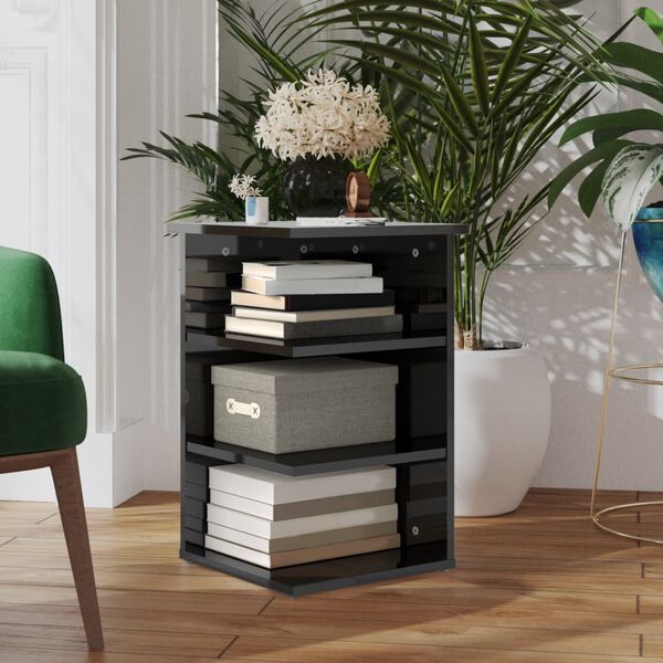 vidaXL Sideskap h&oslash;yglans gr&aring; 35x35x55 cm konstruert tre