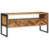 vidaXL TV-skap med skuff Brun 100 x 35 x 50 cm Solid akasietre