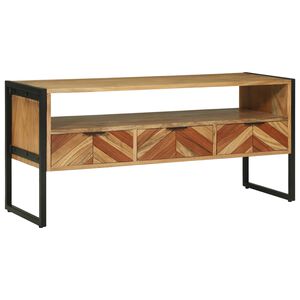 vidaXL TV-skap med skuff Brun 100 x 35 x 50 cm Solid akasietre