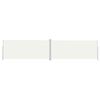 vidaXL Uttrekkbar sidemarkise 220x1000 cm kremhvit