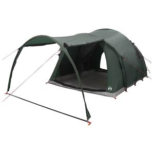vidaXL Tunneltelt Army gr&oslash;nn 6 personer Polyester og st&aring;l