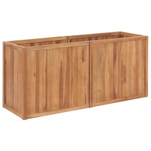 vidaXL H&oslash;ybed 150x50x70 cm heltre teak
