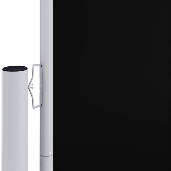 vidaXL Uttrekkbar sidemarkise 220x1200 cm svart