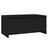 vidaXL Salongbord svart 90x50x41,5 cm konstruert tre