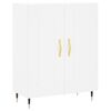 vidaXL Highboard hvit 69,5x34x180 cm konstruert tre