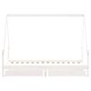 vidaXL Barnesengeramme med skuffer hvit 90x190 cm heltre furu