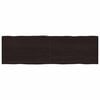 vidaXL Bordplate m&oslash;rkebrun 200x60x(2-6)cm behandlet heltre naturlig