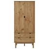 vidaXL Garderobe OTTA 76,5x53x172 cm heltre furu
