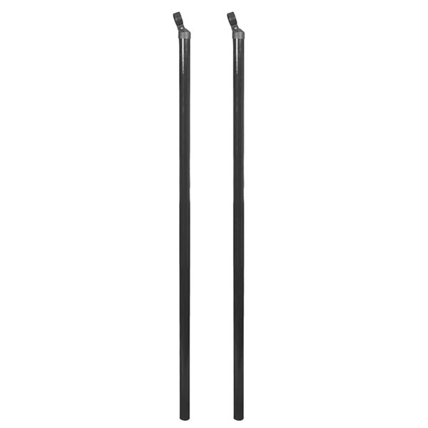 vidaXL Nettinggjerde med stolper og jernvare 1,25x25 m gr&aring;