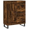 vidaXL Skjenk r&oslash;kt eik 69,5x34x90 cm konstruert tre