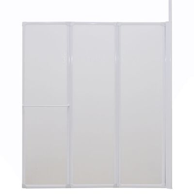 Dusj- og badeskjerm L-formet 70x120x137 cm 4 paneler sammenleggbar