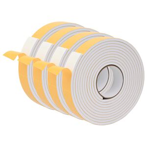vidaXL Selvklebende skum tape 4 stk. Hvit 40mm x 5m CR skum
