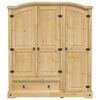 vidaXL Garderobe Corona 151,5x52x170 cm heltre furu