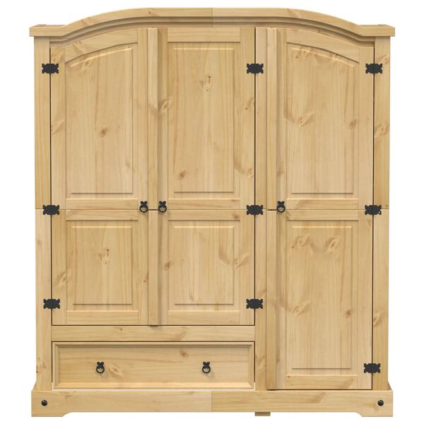 vidaXL Garderobe Corona 151,5x52x170 cm heltre furu