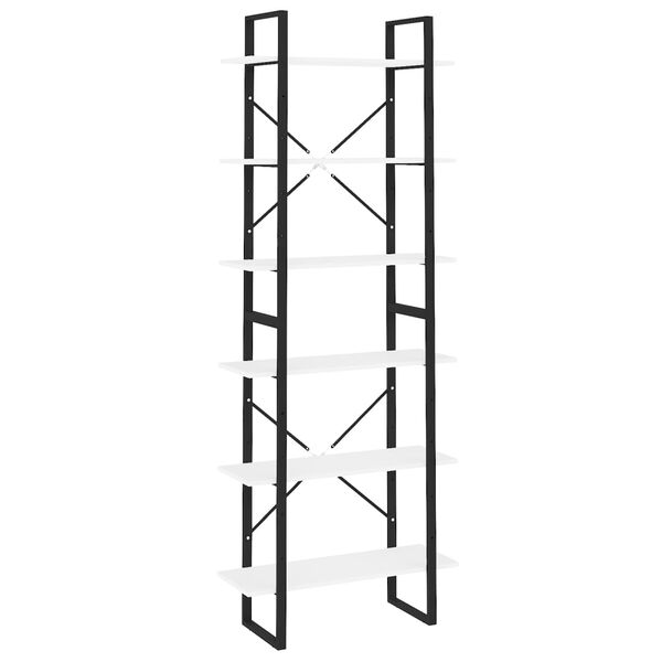 vidaXL H&oslash;yskap hvit 80x30x210 cm konstruert tre