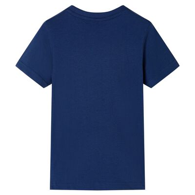 T-skjorte for barn mørkeblå 92