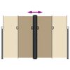 vidaXL Uttrekkbar sidemarkise 220x1200 cm beige