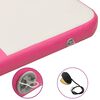 vidaXL Oppbl&aring;sbar gymnastikkmatte med pumpe 200x200x10 cm PVC rosa