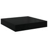 vidaXL Flytende vegghyller 2 stk h&oslash;yglans svart 40x23x3,8 cm MDF