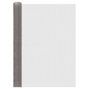 vidaXL Maskeskjerm 120 x 200 cm 3 Mesh Rustfritt st&aring;l 201 S&oslash;lv