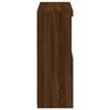 vidaXL Skjenk med LED-lys brun eik 81x37x100 cm