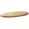 vidaXL Bordplate 100x50x4 cm oval heltre eik