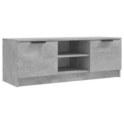 vidaXL TV-benk betonggrå 102x35x36,5 cm konstruert tre