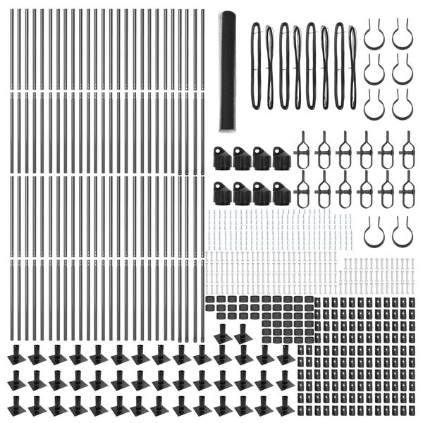 vidaXL Gjerdep&aring;le Gr&aring; 100 x 1,2 m (25 mm mesh) St&aring;l og PVC