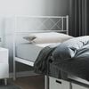 vidaXL Utskiftbar sengegavl i metall hvit 107 cm