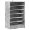 vidaXL Skoskap betonggr&aring; 60x35x92 cm konstruert tre