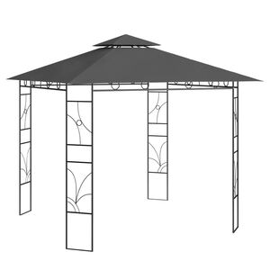vidaXL Paviljong 3x3x2,7 m antrasitt 160 g/m&sup2;