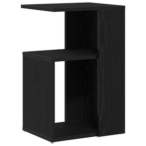vidaXL Sidetabell Svart Eik 36 x 30 x 56 cm Konstruert tre